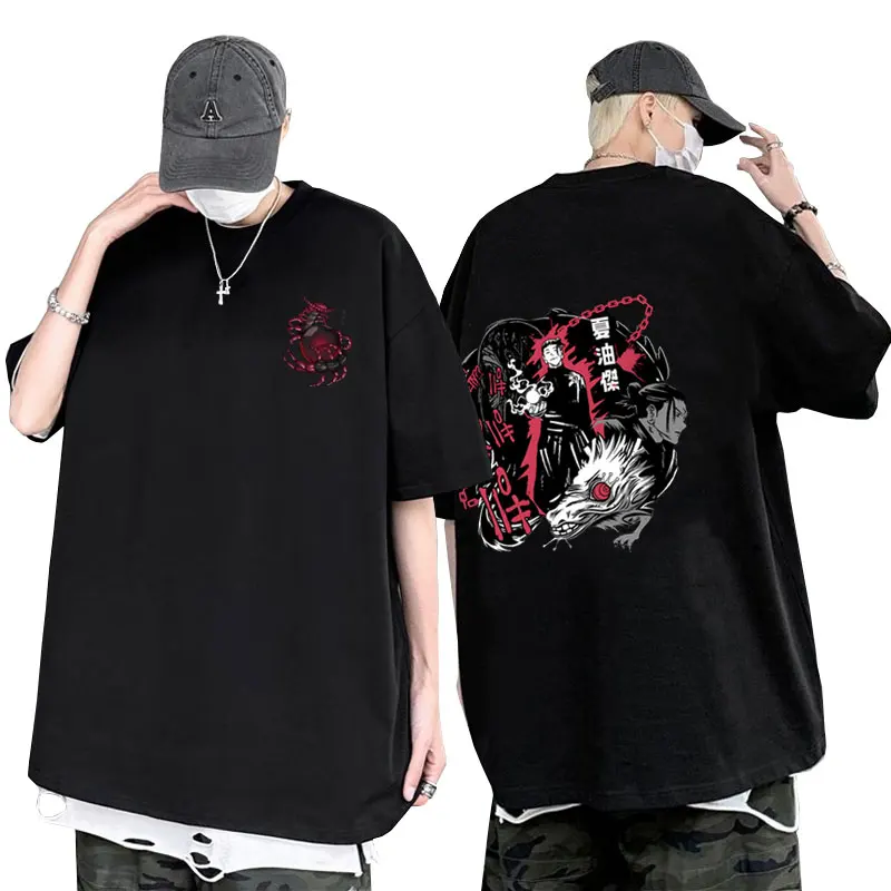 

Japanese Anime Jujutsu Kaisen Geto Suguru Graphics Print Tshirt Men Women's Manga Fashion Trend T-shirts Male Hip Hop Streetwear