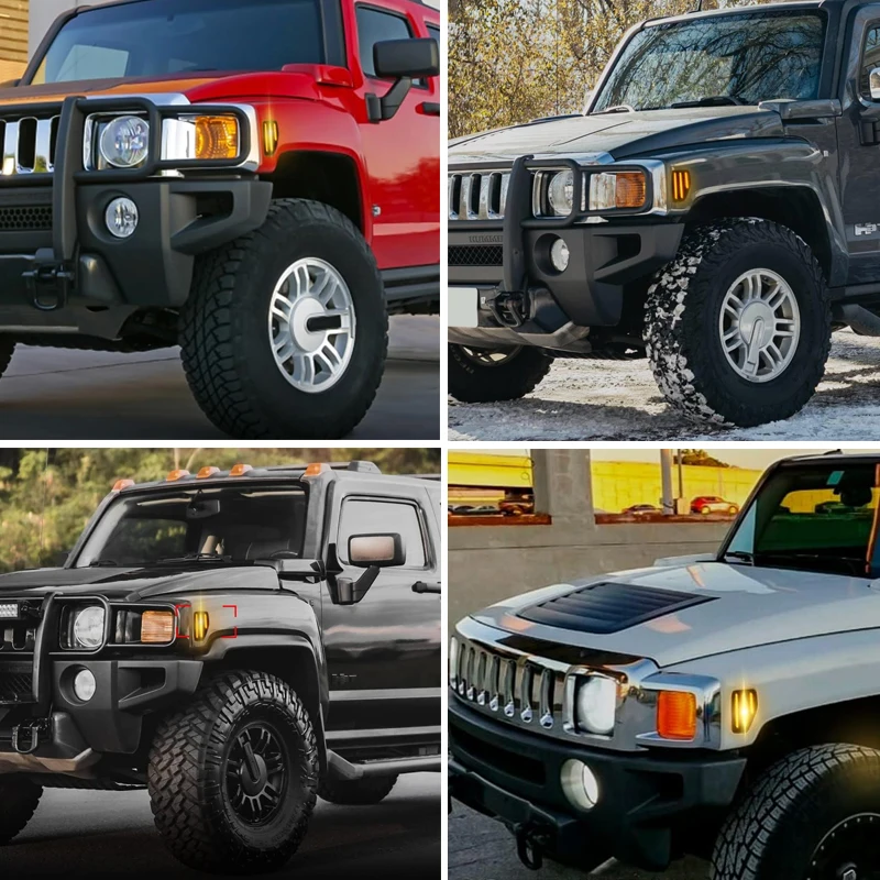 ハマー H3 純正 フロントバンパー 2006-2010 HUMMER (15264942) B0228-1 シグナルライ 2 個ハマー H3 2006-2010 H3T 2009-2010 39smd Canbus
