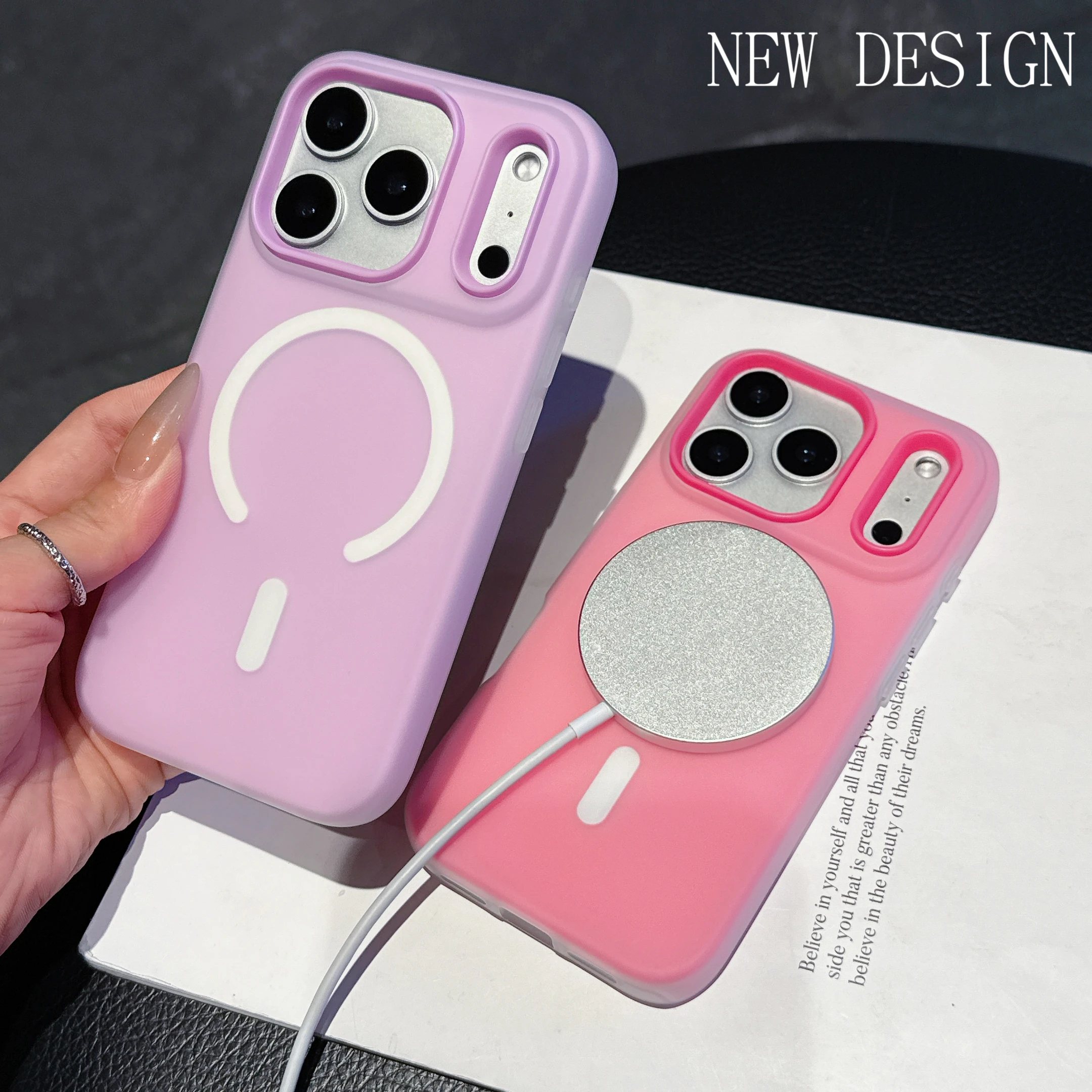 Original Candy Color 2IN1 Magnetic Case For iPhone 17 Air 16 15 14 13 12 11 Pro Max Plus For Magsafe Wireless Charge Matte Cover 4