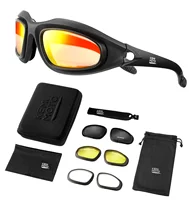 KEMIMOTO Motorcycle Glasses Polarized Sunglasses For Shooting Eye Protection Windproof Moto Goggles UV400 Antifog clear Lens 1