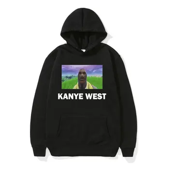 Funny Kanye West Meme Graphic Hoodie Men Women High Quality Fashion Casual Clothing Sweatshirt Hip Hop Pullover Oversized Hooded