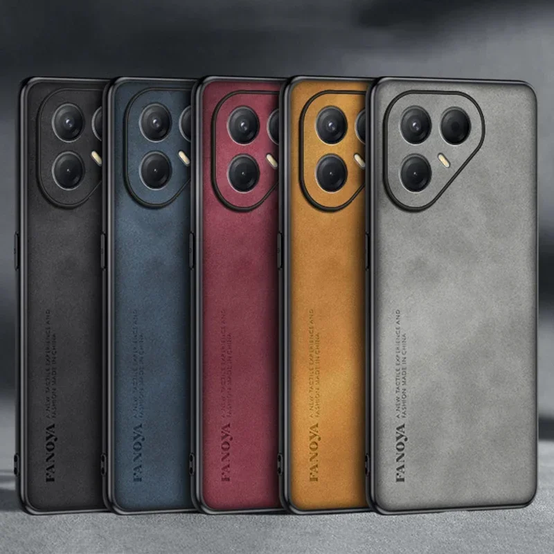 Luxury PU Leather Phone Case with Silicone Full Protection - Enhanced Back Cover Coque