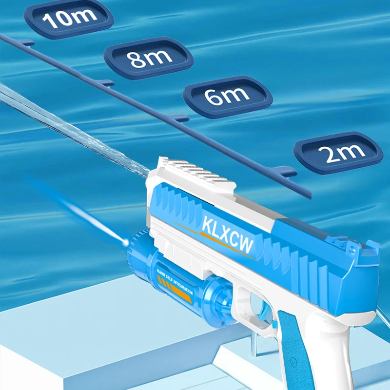 Children High Pressure Electric Water Gun Toys Summer Outdoor Beach Pool Garden Fight Games Kids Automatic Bursts Watergun Gifts 3
