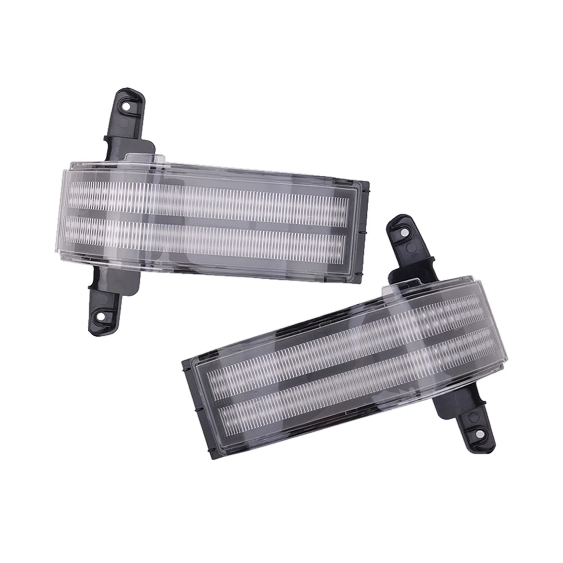 1 Pair 23444105 23444106 Amber&White Clear Lens LED Side Mirror Signal