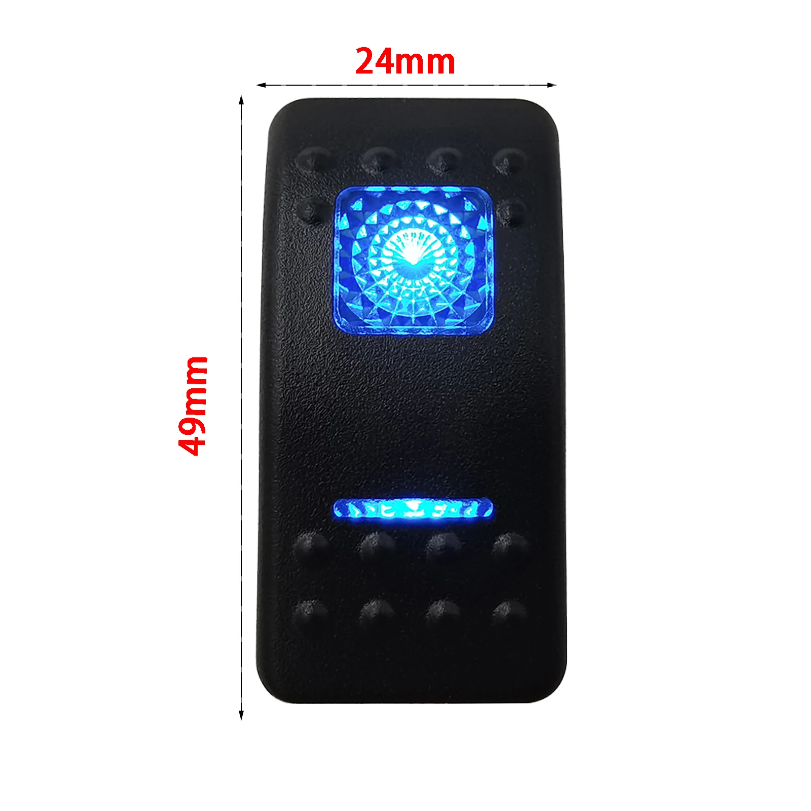 파란색 LED 로커 스위치 단추, 자동차 해양 보트 NARVA ARB 스타일 인테리어 조명 부품, 캠핑 액세서리, 5 핀 및 7 핀 ON OFF ON
