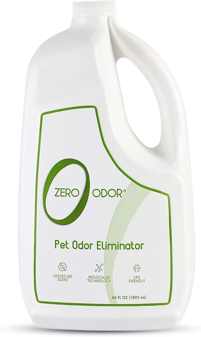Zero Odor-Pet Odor Eliminator-Air & Surface &ndash; Best For Carpet, Furniture, Pet Bed Smell Great Again, 64oz Refill