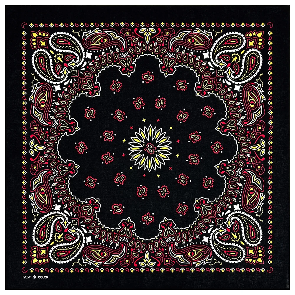 55*55cm New Fashion Hip Hop Bandana Square Scarf Men Dancing Peacock Headband Printed Women Boys Girls Sports Hiking Scarves