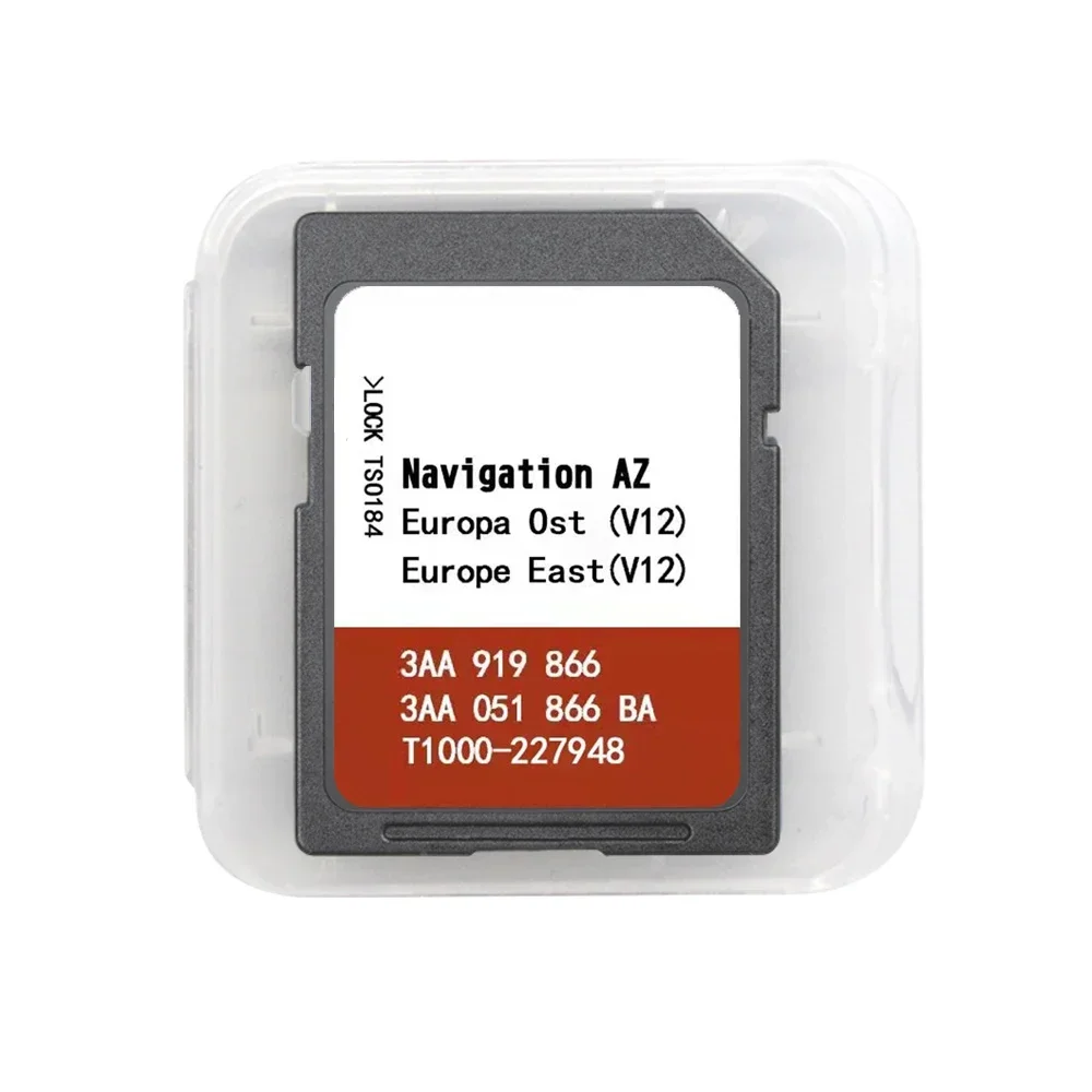 RNS315 Ost Skoda Amundsen Seat Media Syetem 2.1 East EU 3AA919866A Sat Nav Card for VW Navigation Maps with Free Anti Fog Flim