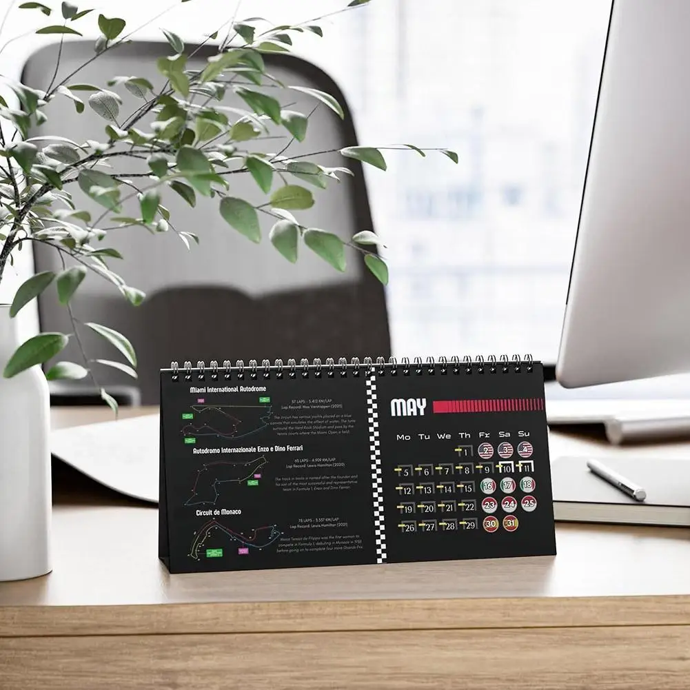 F1 Calendar desk calendar wall calendar paper wall calendar habit tracker calendar