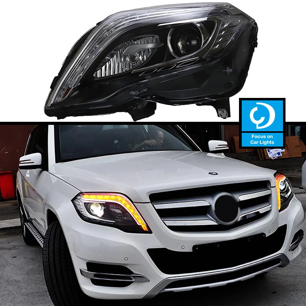 Car Front Headlight For Benz GLK GLK200 2013 2015 Lamp Styling Dynamic Turn Signal Lens