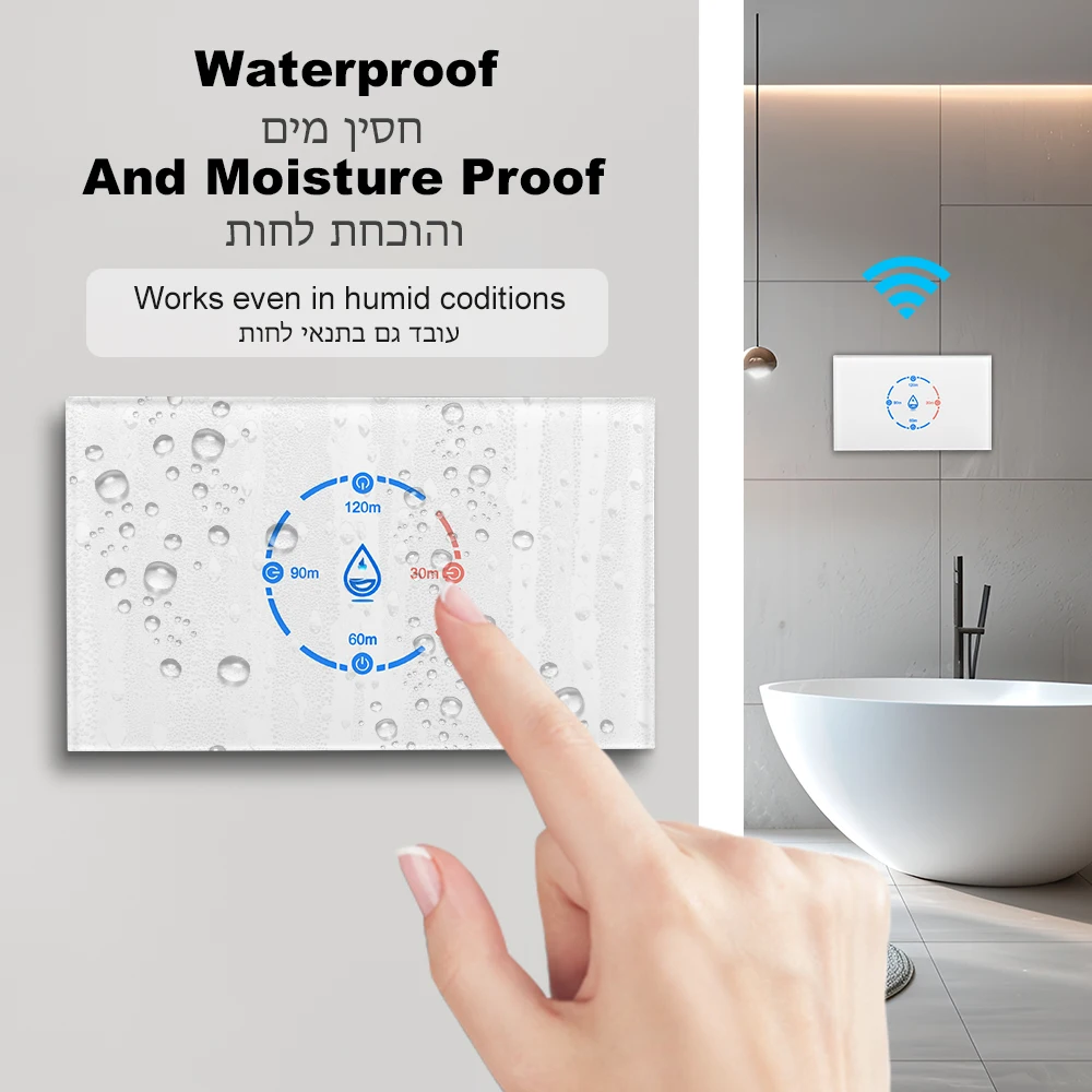 Tuya WiFi Smart Boiler Switch US 20A/40A Standard With Energy Monitoring Smart Water Heater Switch APP Control With Google Home