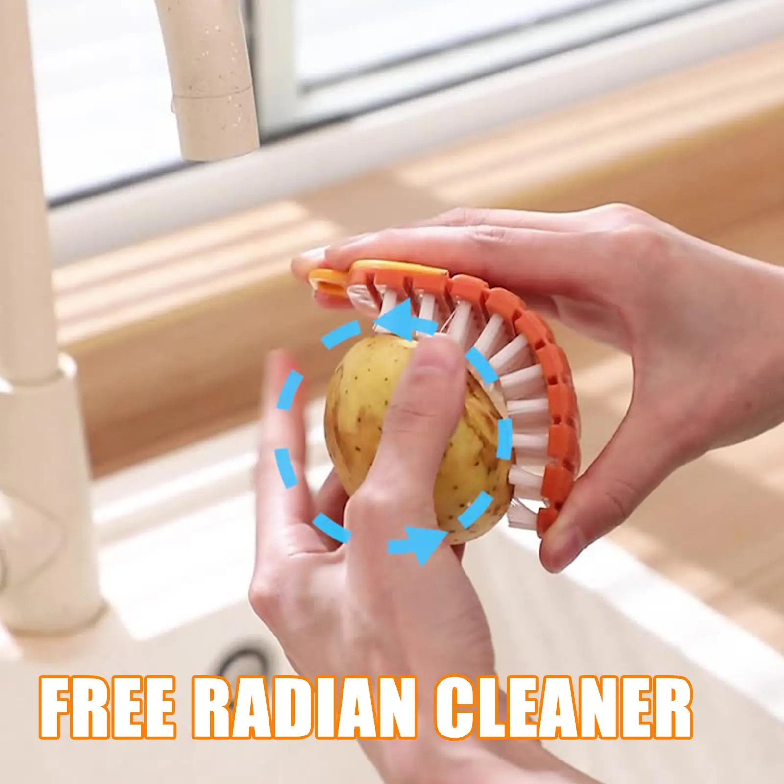 Multifunction Vegetable Fruit Cleaning Brush Flexible Bendable Kitchen Tools Accessories