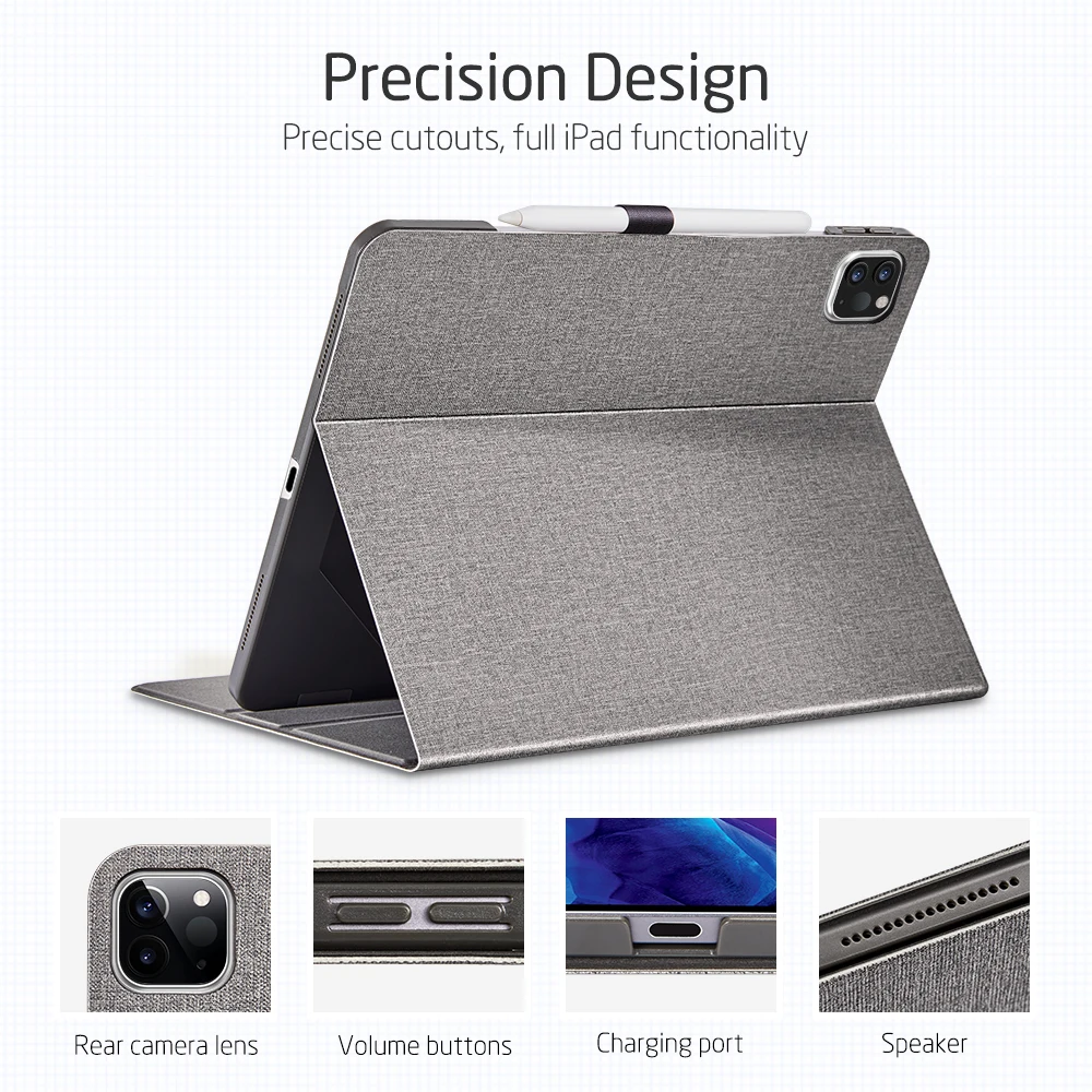 ESR for iPad Pro 12.9 Case Premium Funda Protective Case with Pencil Holder for iPad Air 5/ Air 4 Cover ipad case,tablet case