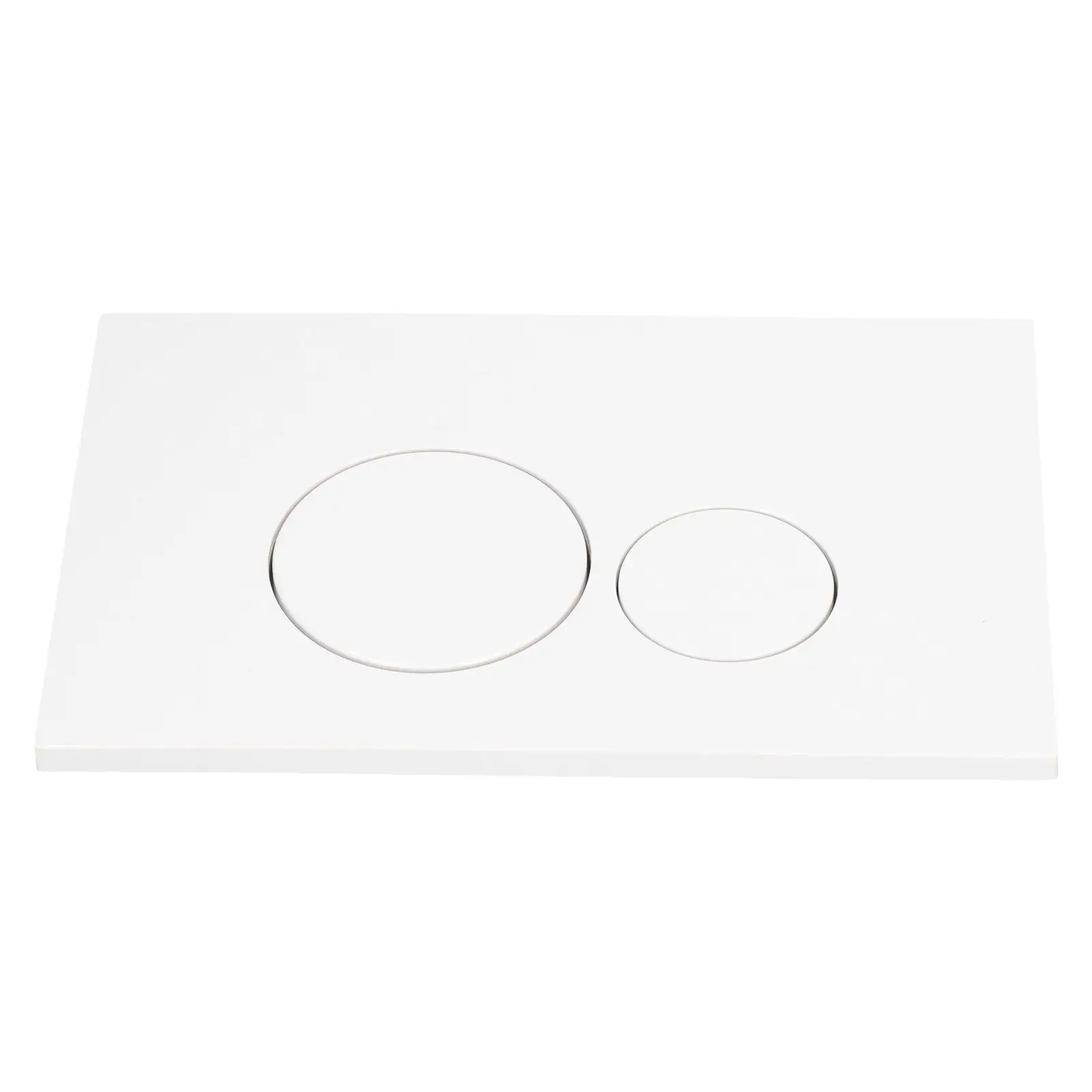 White ABS Dual Flush Toilet Tank Panel with Concealed Columns