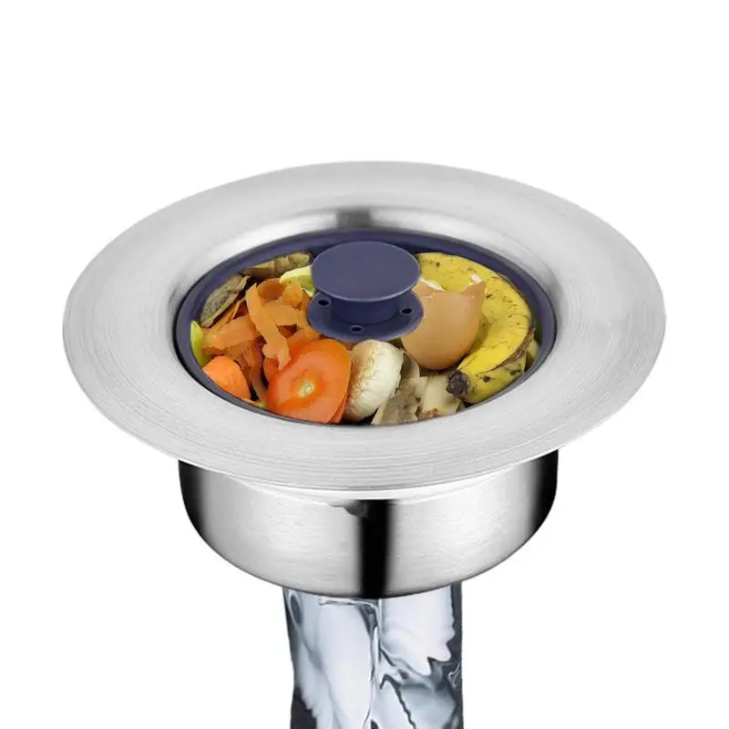 

Kitchen Sink Drain Strainer Stainless Steel Mesh Sink Strainer Detachable Sink Stopper Drain Plug Kitchen Bathroom Accessories