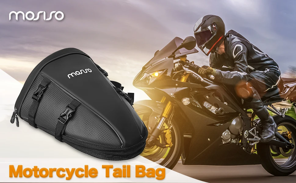 10L Waterproof Motorcycle Tail Bag Motorbike Rear Seat Tank 10L Waterproof Motorcycle Tail Bag Motorbike Rear Seat Tank