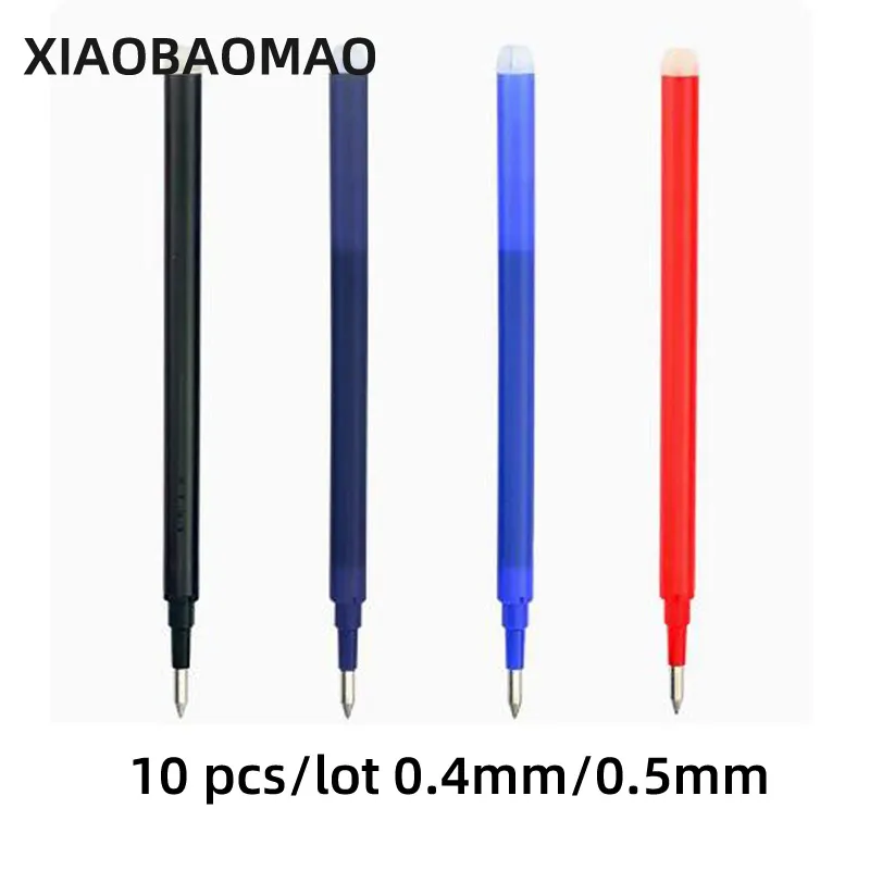 10p Erasable Pen Refills Pilot Erasable Frixion Gel Pen Roller Ball Pen Refill 0.5mm 0.4mm BLS-FR5 BLS-FRP5 BLS-FRP4 black blue