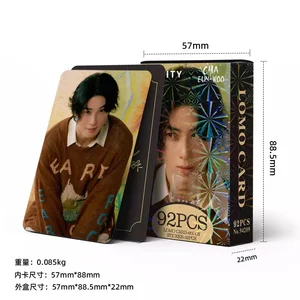 2024 Cha EunWoo 92pcs double sided LOMO photo card for gifts