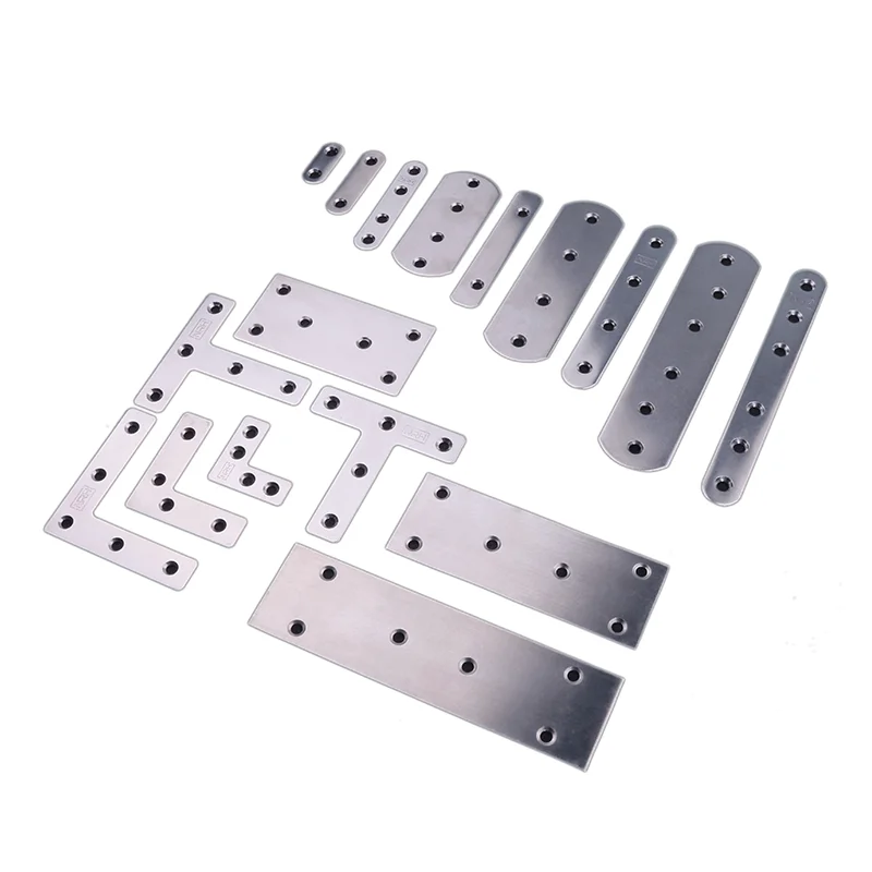 

Stainless Steel Flat Angle Code Triangle Iron 7-Character Bracket Straight Piece Connecting Long Bar Angle Code