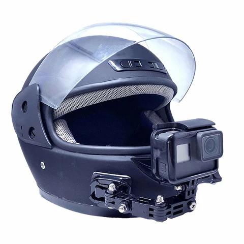 Pcs Accessories Travel Riding Front Holder Camera Bracket Set Buckle Anti Slip Durable Motorcycle Helmet Base For GoPro Hero6