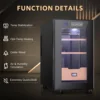NEEDONE Humidor 23L with Cooling and Heating Temperature Control System Electric Cooler for 150 Counts with Digital Hygrometer 2