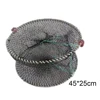 Foldable Portable Crab Cage - Spring-Assisted Fishing Net Trap Perfect For Crabs Shrimp And Bait Storage 3