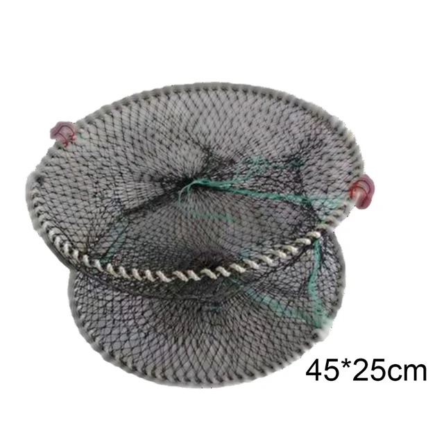 Foldable Portable Crab Cage - Spring-Assisted Fishing Net Trap Perfect For Crabs Shrimp And Bait Storage 3