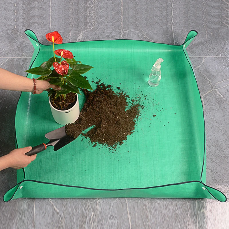 1pcs Planting Mat 50cm-100cm Gardening Floor Mat Waterproof  Soil-changing Mat Garden Plant Flower Pot Transplanting