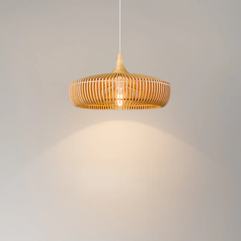 

Nordic Wood Pendant Light for Kitchen Dining Room Restaurant Cafe Tea House Hanging Lamp Wooden Decoration Ceiling Chandeliers