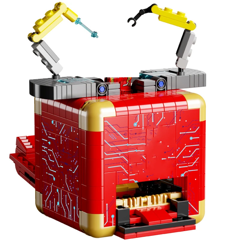 

Откидной деформационный блочный механизм, модель коробки, строительные блоки, Классические куклы, детские игрушки, подарок для детей