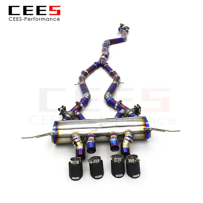 

CEES Titanium Exhaust Pipe System for BMW M3 M4 G80 G82 3.0T 2021-2023 Tuning Performance Mid Pipes Valve Control Exhaust System