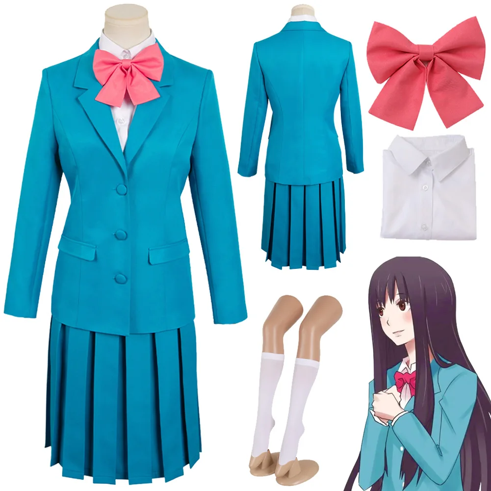 

Kuronuma Sawako Cosplay Costume Anime Kimi mi Todoke Season 3 Roleplay Outfit School Uniform Socking Women Female Halloween Suit