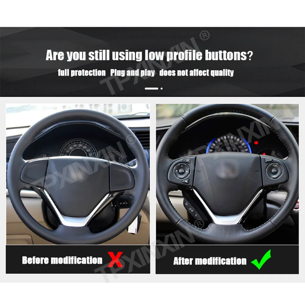 

Advanced Multi-function Car Steering Wheel Buttons For Honda Crider 2012-2018 CRV Original Modified Fixed-speed Cruise Accessory