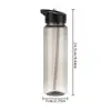 Outdoor Water Bottle with Straw Sports Bottles Leak Proof Eco-friendly Children School With Lid Hiking Camping Plastic BPA Free 6