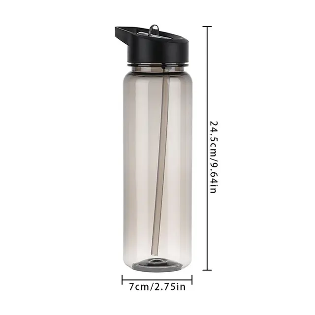 Outdoor Water Bottle with Straw Sports Bottles Leak Proof Eco-friendly Children School With Lid Hiking Camping Plastic BPA Free 6