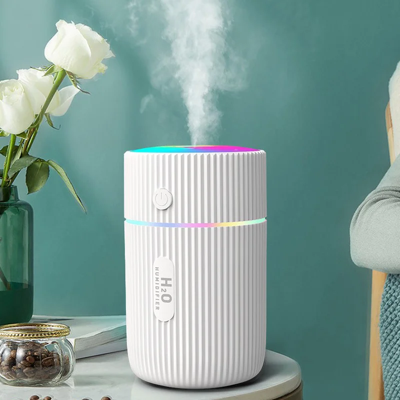 220ML Mini Air Humidifier Car Interior Smart Purifier USB Charging with Colorful LED Night Summer Cool Mist Sprayer Diffuser