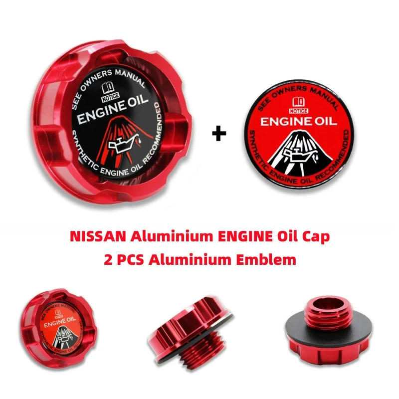 Эмблема алюминиевая масляная крышка двигателя для nissan ALTIMA MAXIMA SILVIA S13 S14 240SX SENTRA SUNNY INFINITI 350Z 300ZX JDM, 2 шт.