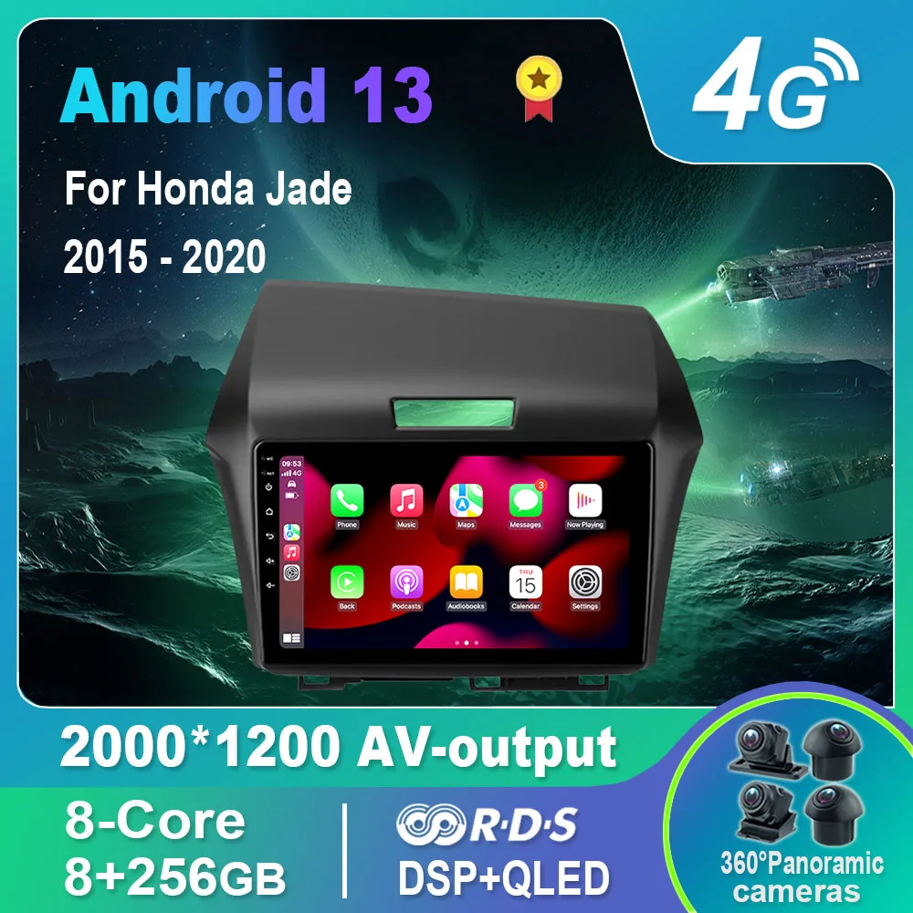 

Android 13.0 Car Radio/Multimedia Video Player For Honda Jade 2015-2020 GPS QLED Carplay DSP 4G WiFi