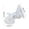 Portable Flange Valves Tube Bottle Backflow Protector 18/19/20mm Breast Part Breast Funnel Connector Durable 6