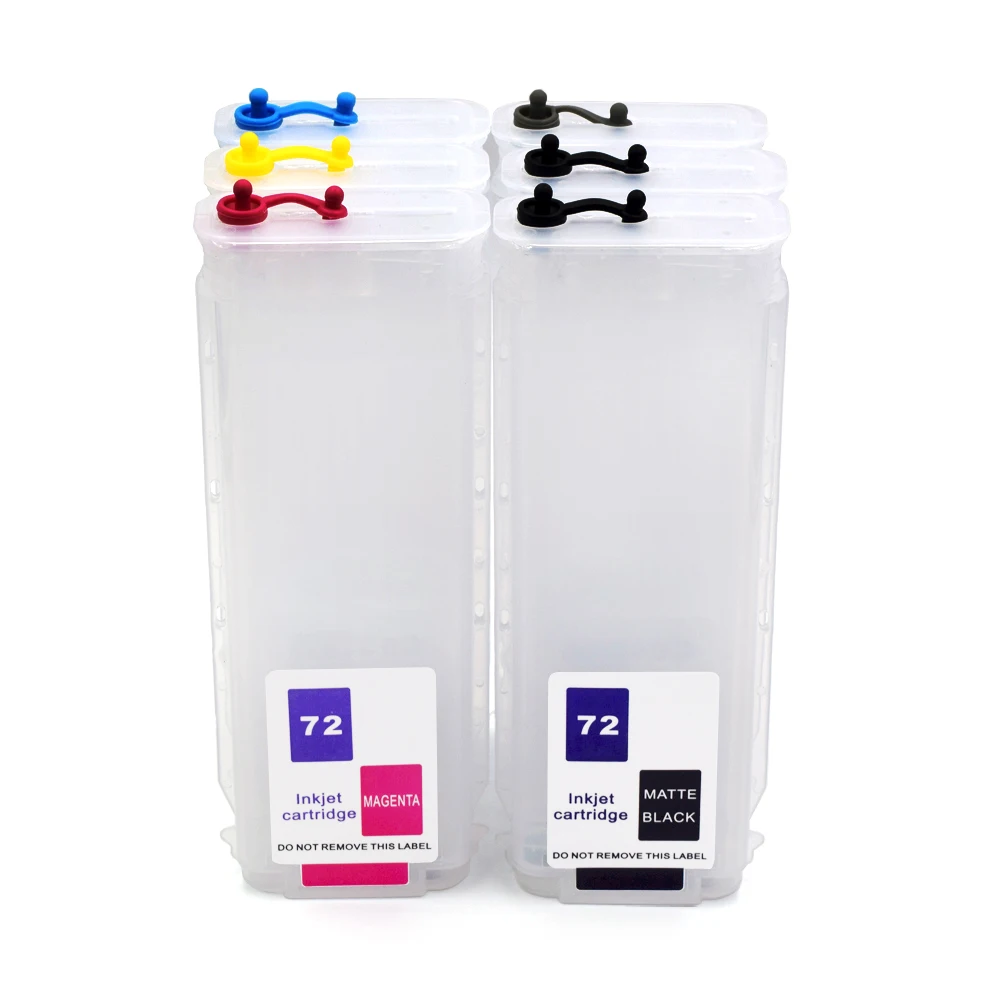 Printer Supplies Ink Cartridge Inkjet Ink Cartridge 280ML Refill Ink Cartridge With Auto Reset Chip For HP HP72 72 Designjet T610 T620 T770 T790 T1120 T1200 T1300 T2300 Printers
