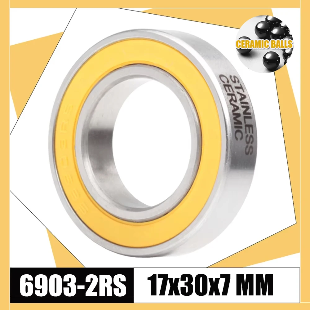 6903-2RS 스테인레스 베어링 17*30*7mm (1 PC) ABEC-3 6903 RS ..