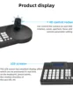 Camera Joystick Controller 4D LCD Screen RS485 Onvif Pelco-d Pelco-p 4D PTZ Controller for Broadcast Church Live Streaming 5