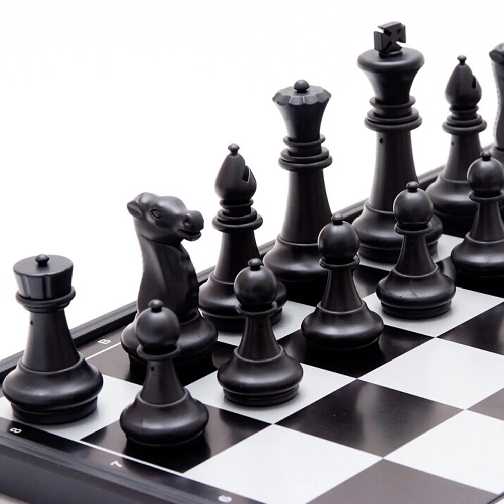 Magnetic Chess Set Foldable International Chess Board Game Travel Educational Toys For Kids And Adults magnetic chess set