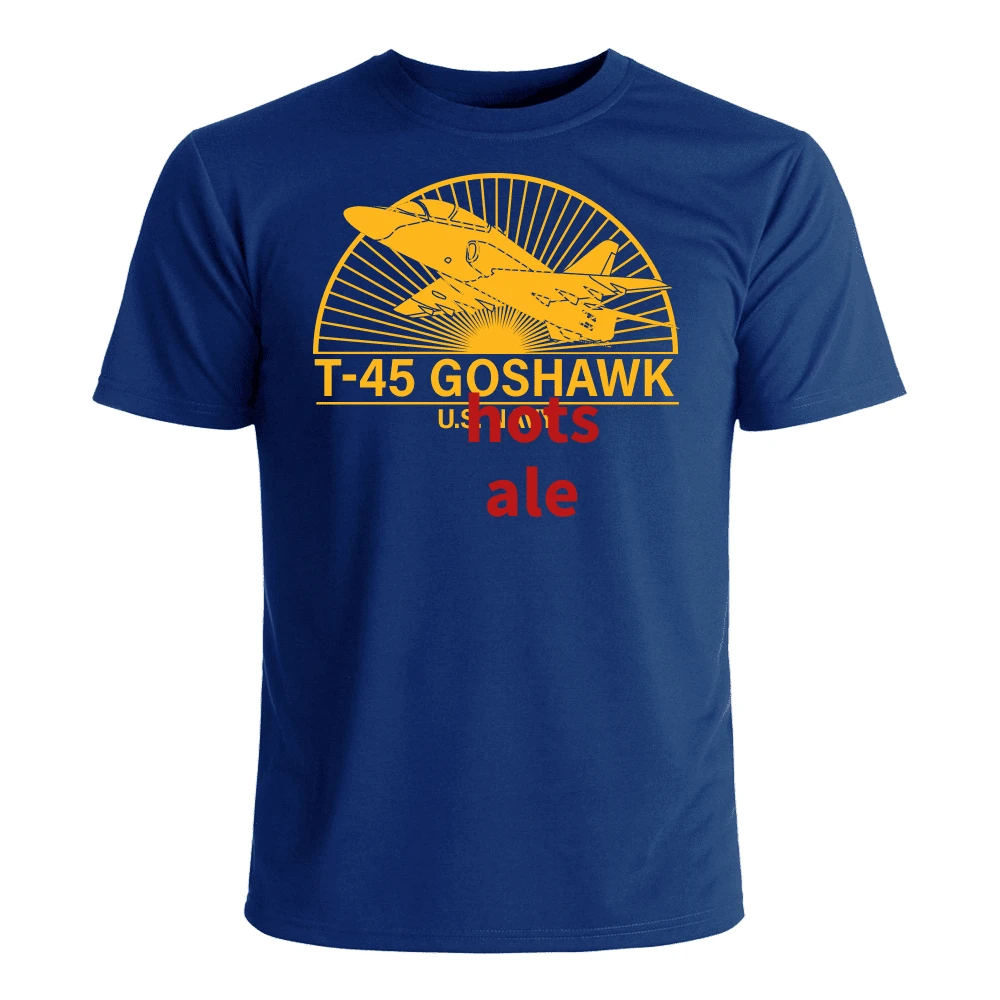 

Naval T-45 Goshawk Trainer Jet Aircraft T-Shirt 100% Cotton O-Neck Summer Short Sleeve Casual Mens T-shirt Size S-3XL