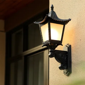 Chinese Retro Waterproof Outdoor Sconce 1