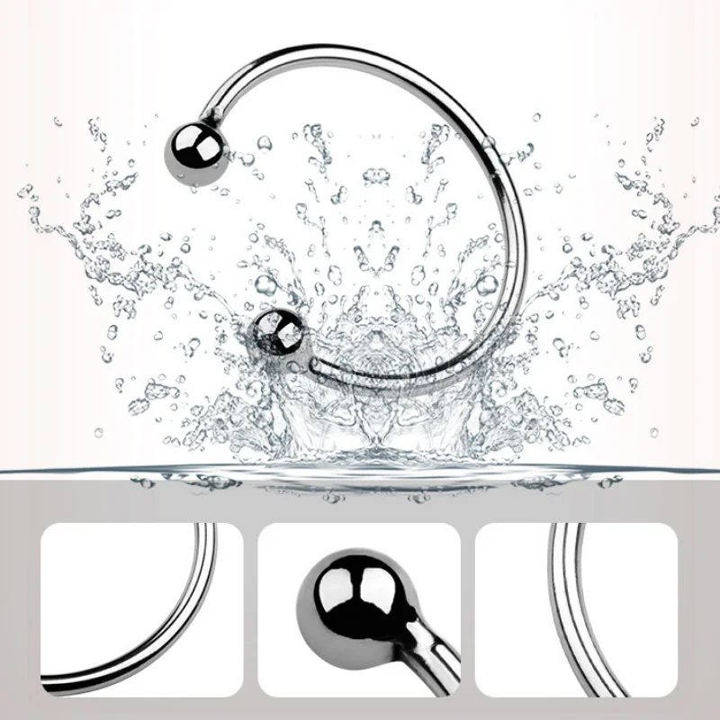 Anillos de Metal de acero inoxidable para hombres, cabeza Glan, productos estimulantes para adultos, Juguetes sexuales hom
