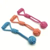 1pcs Dog Cotton Rope Toy Molar Bite Resistant Braided Rope Knot Toy Medium Large Hand Pull Toy Pet Random Color 3