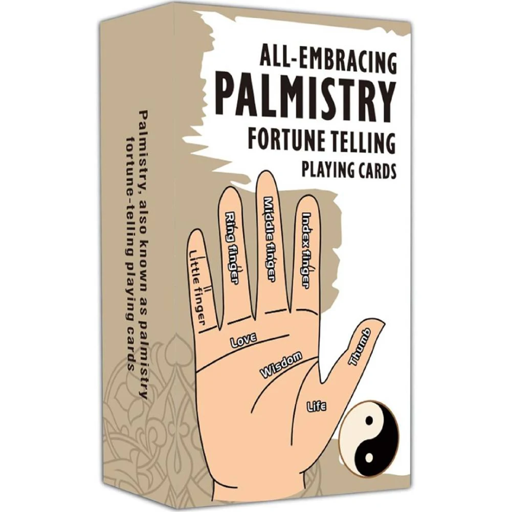 【User-friendly】 Palmistry Fortune Telling Playing Cards Oracle Cards Play Game for Self-Discovery Spiritual Guidance Tool