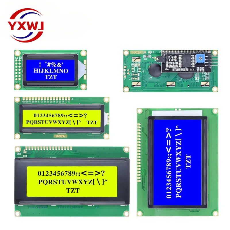 

LCD1602 LCD 1602 2004 12864 module Blue Green screen 16x2 20X4 Character LCD Display Module HD44780 Controller