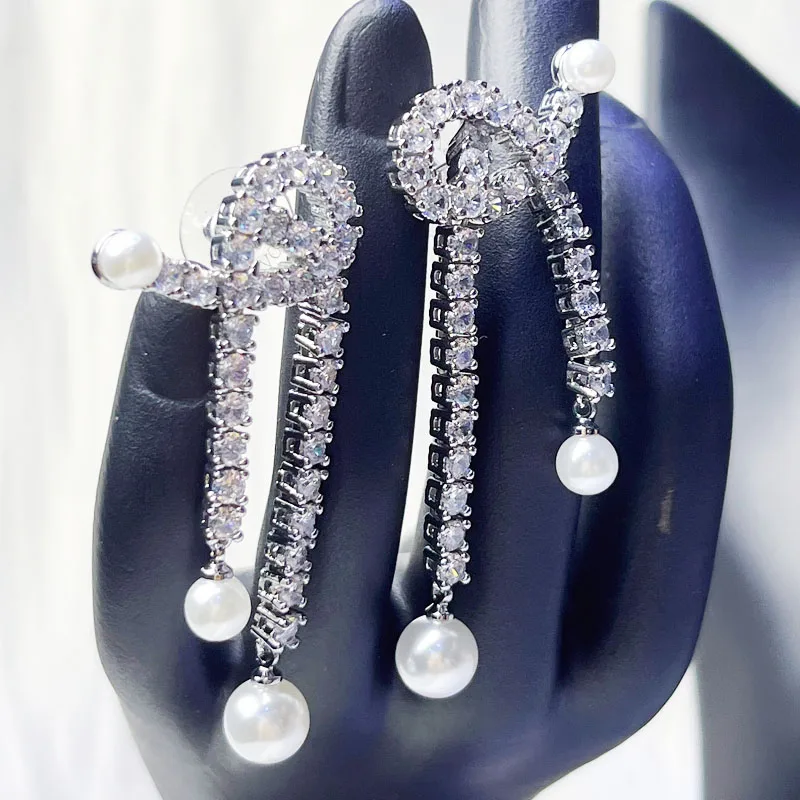 Y Shape Pearl Original Charms Fashion Fine Jewelry for Women Heart Necklace Pearl Earring Bracelet Party Jewelry Romantic Gifts 4